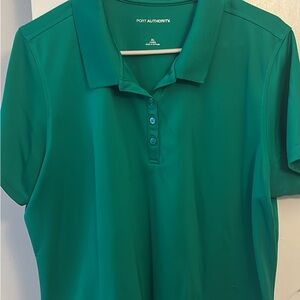 Port Authority Women's green Button Down Shirt
